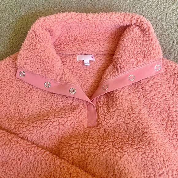 🔹WOMEN’S SUPERCOZY SHERPA QUARTER SNAP PULLOVER SWEATER- size xtra small - Picture 3 of 10